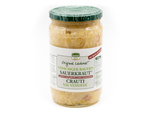 Weißes Sauerkraut mit Speck