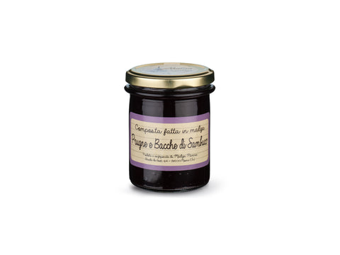 Pflaumen und Holunderbeeren Konfitüre